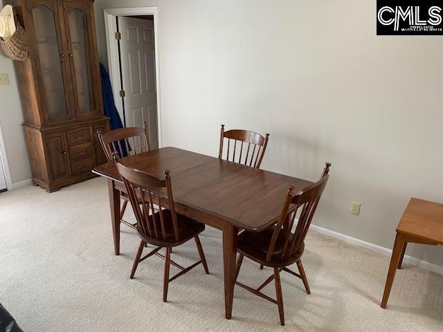223 Cammack Rd, Winnsboro, SC 29180 - dining space with light carpet