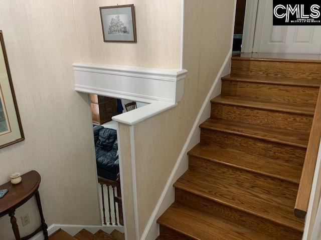 223 Cammack Rd, Winnsboro, SC 29180 - stairway with baseboards