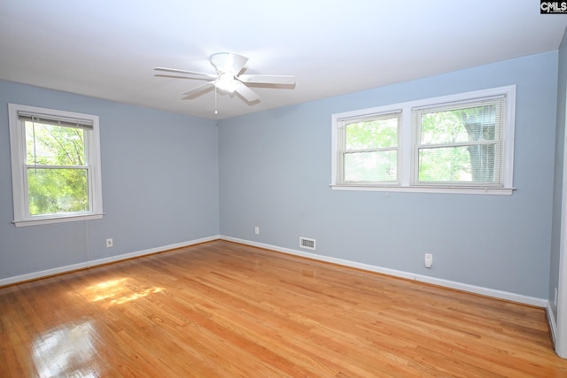 1120 Garden Ave, Cayce, SC 29033 - spare room featuring light wood-style flooring and a ceiling fan