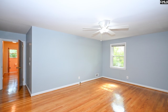 1120 Garden Ave, Cayce, SC 29033 - empty room featuring light wood-type flooring and ceiling fan