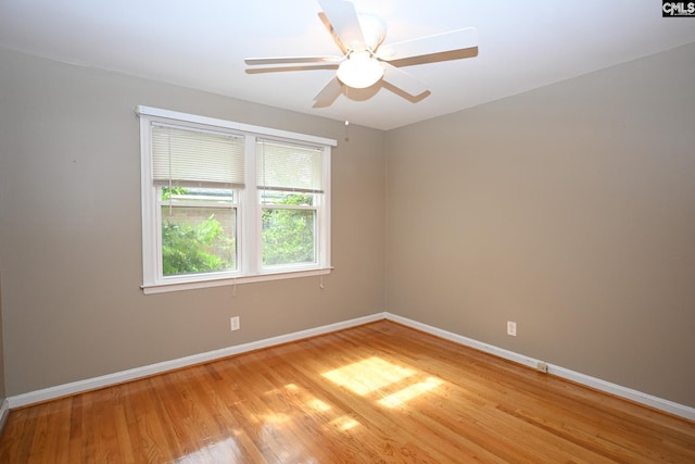 1120 Garden Ave, Cayce, SC 29033 - spare room featuring light wood-style floors and a ceiling fan