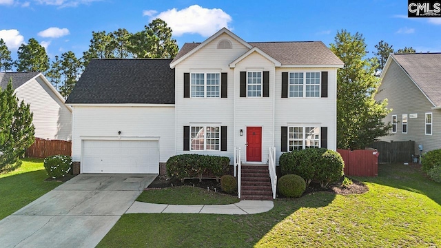 218 Founders Ridge Rd, Columbia, SC 29229 - view of front of home with driveway, an attached garage, and roof with shingles