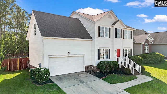 218 Founders Ridge Rd, Columbia, SC 29229 - traditional-style home featuring concrete driveway, an attached garage, and roof with shingles