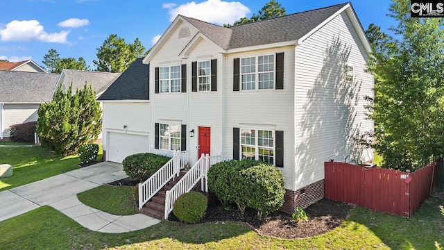 218 Founders Ridge Rd, Columbia, SC 29229 - traditional home with concrete driveway and a garage