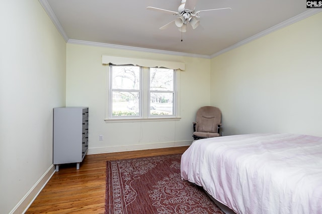 289 King Charles Rd, Columbia, SC 29209 - bedroom featuring wood finished floors, ornamental molding, and ceiling fan