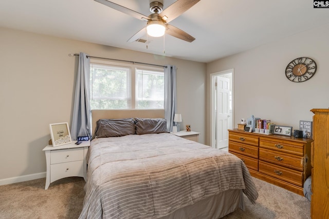 330 Grantham Rd, Irmo, SC 29063 - bedroom with carpet flooring and a ceiling fan