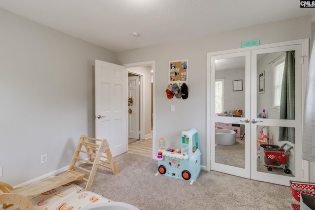330 Grantham Rd, Irmo, SC 29063 - game room featuring french doors and carpet floors