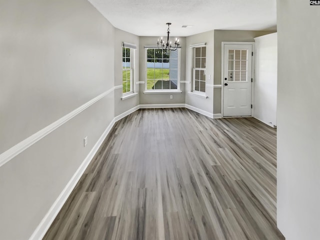 1524 Highway Church Rd, Elgin, SC 29045 - unfurnished dining area featuring a chandelier and wood finished floors