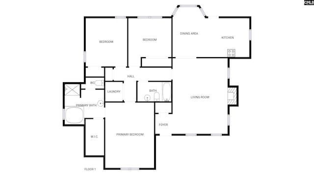 1524 Highway Church Rd, Elgin, SC 29045 - view of property floor plan