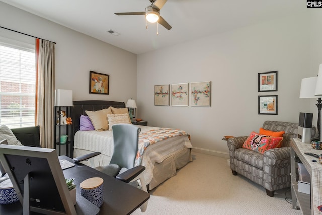 6150 Crabtree Rd, Columbia, SC 29206 - bedroom with carpet flooring and a ceiling fan
