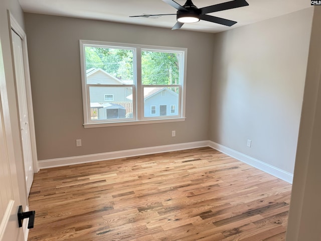 1341 Sanford Rd, Columbia, SC 29206 - spare room with light wood-type flooring and a ceiling fan