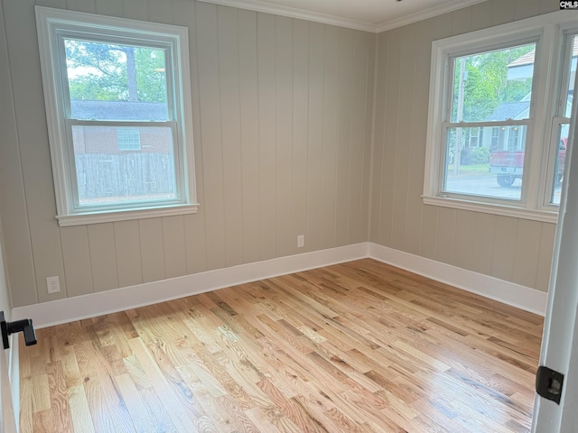 1341 Sanford Rd, Columbia, SC 29206 - spare room with light wood-type flooring and ornamental molding