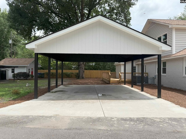 1341 Sanford Rd, Columbia, SC 29206 - view of car parking with a carport and driveway