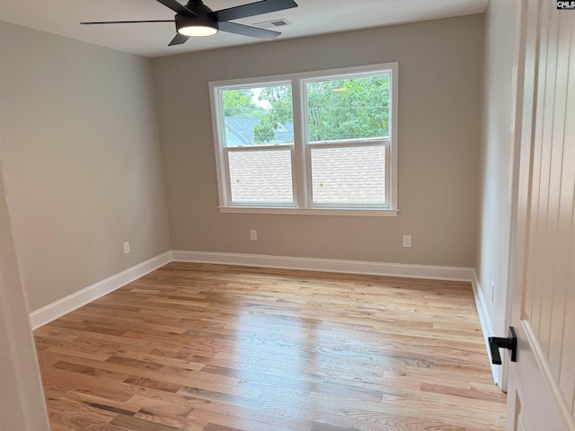 1341 Sanford Rd, Columbia, SC 29206 - empty room with a ceiling fan and light wood-type flooring