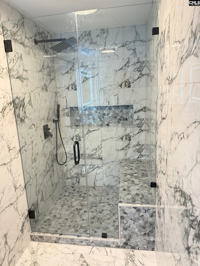 1341 Sanford Rd, Columbia, SC 29206 - bathroom featuring a marble finish shower