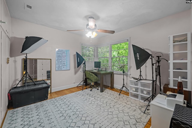110 Summerlea Dr, Columbia, SC 29203 - office space with light wood-style flooring and a ceiling fan