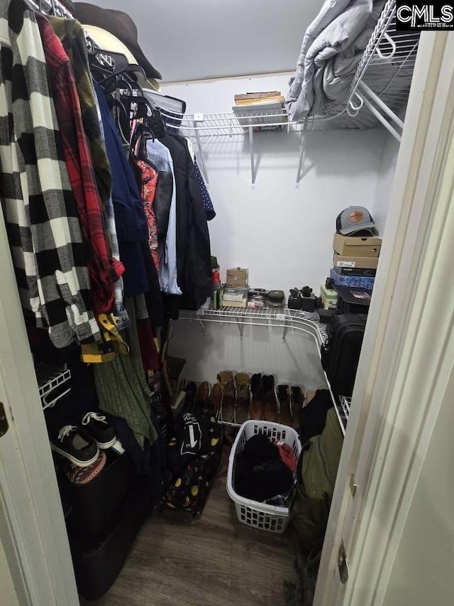 704 Cambridge, Lugoff, SC 29078 - spacious closet with wood finished floors
