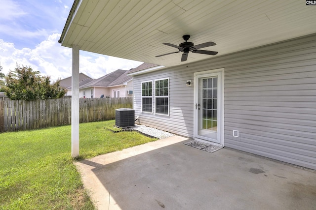 331 Aberlour Dr, Sumter, SC 29154 - view of patio with ceiling fan