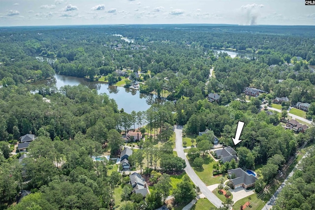 8 Sand Spur Rd, Columbia, SC 29223 - aerial view of property and surrounding area with a heavily wooded area and a large body of water