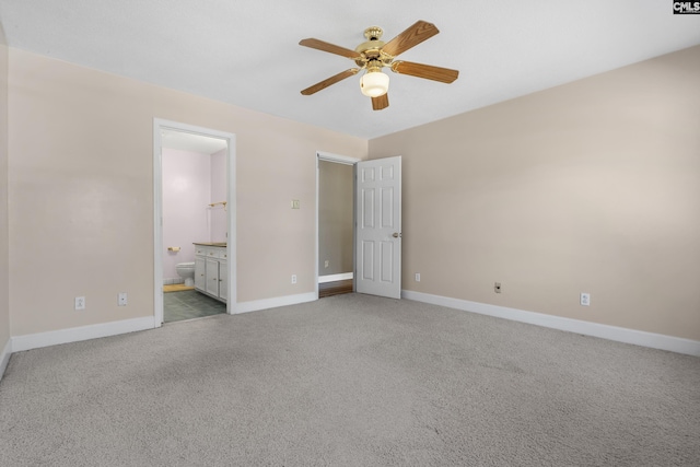 705 Kinlock Ct, Columbia, SC 29223 - unfurnished bedroom featuring carpet flooring, connected bathroom, and ceiling fan