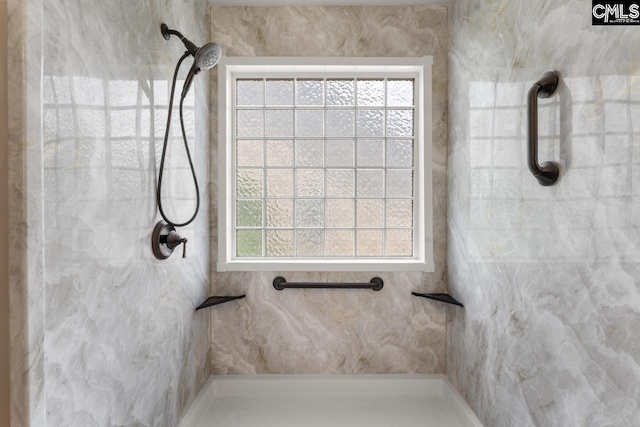422 Drooping Leaf Rd, Lexington, SC 29072 - bathroom with a tile shower