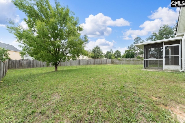 422 Drooping Leaf Rd, Lexington, SC 29072 - fenced backyard featuring a sunroom