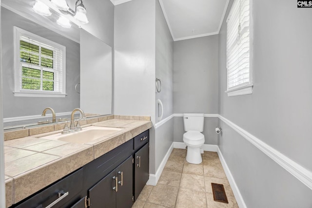 159 Rogers Rd, Saluda, SC 29138 - bathroom featuring vanity and ornamental molding