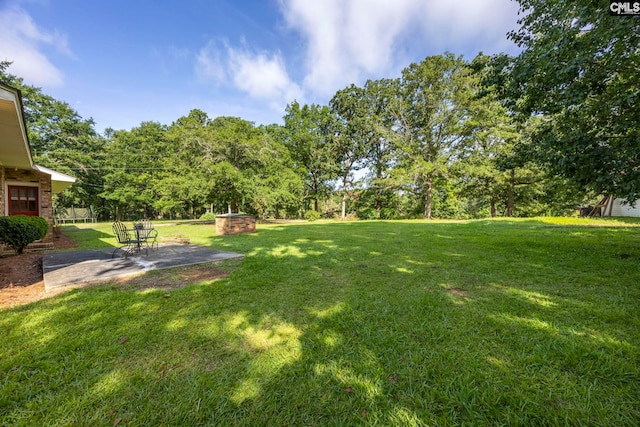 159 Rogers Rd, Saluda, SC 29138 - view of green lawn with a patio area