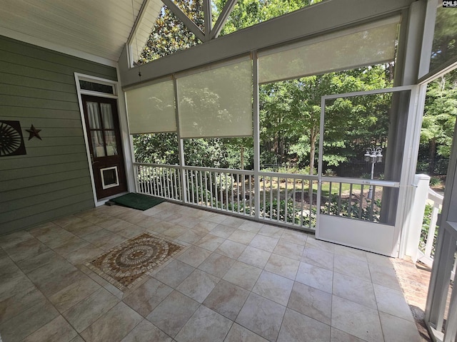 116 Avington Ln, Columbia, SC 29229 - unfurnished sunroom featuring vaulted ceiling