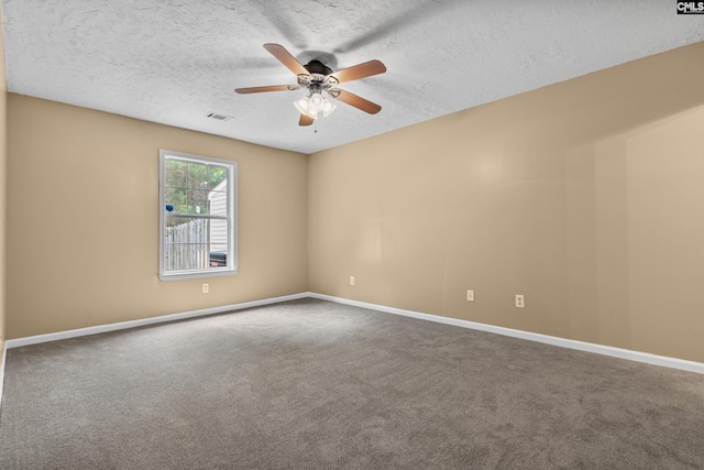 364 Elders Pond Cir, Columbia, SC 29229 - carpeted spare room featuring a textured ceiling and a ceiling fan
