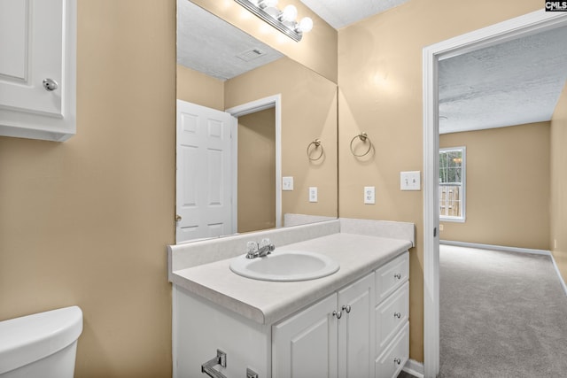 364 Elders Pond Cir, Columbia, SC 29229 - half bath featuring vanity and a textured ceiling