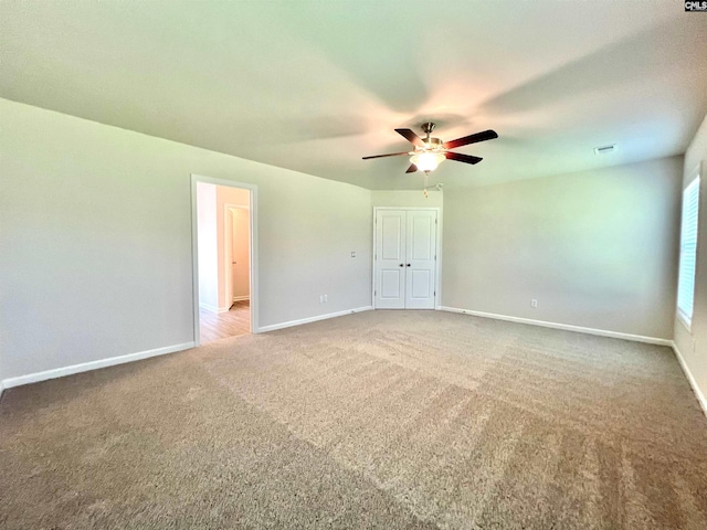1958 Castlerock Dr, Sumter, SC 29153 - carpeted spare room featuring ceiling fan and baseboards
