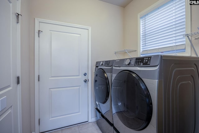 22 Kentucky Derby Ct, Lugoff, SC 29078 - washroom with washer and clothes dryer and light tile patterned flooring