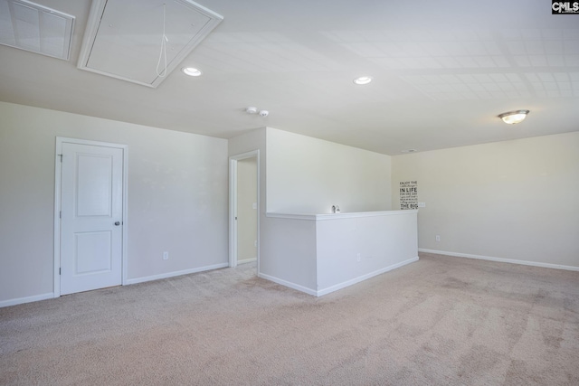 22 Kentucky Derby Ct, Lugoff, SC 29078 - carpeted empty room with attic access and recessed lighting