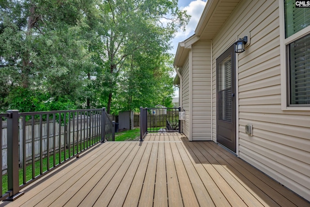 22 Kentucky Derby Ct, Lugoff, SC 29078 - wooden deck with a fenced backyard