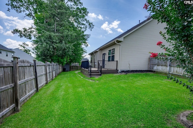 22 Kentucky Derby Ct, Lugoff, SC 29078 - fenced backyard with a deck