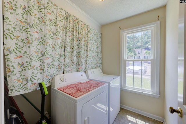 241 Friarsgate Blvd, Irmo, SC 29063 - laundry room with independent washer and dryer and ornamental molding