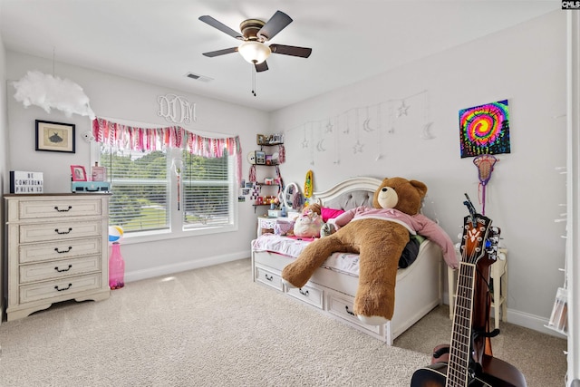 214 Chapin Brook Ct, Chapin, SC 29036 - carpeted bedroom with baseboards and a ceiling fan