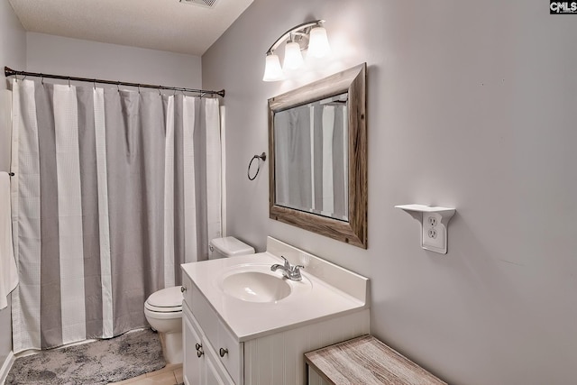 4 Beckworth Ct, Irmo, SC 29063 - bathroom with vanity, tile patterned flooring, and a shower with shower curtain