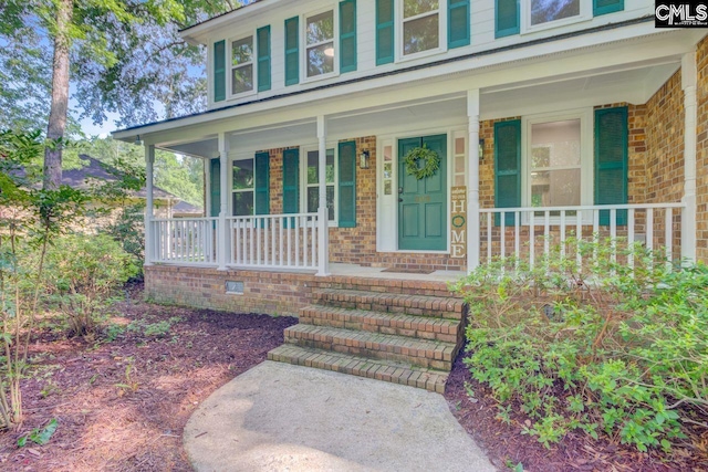 303 High Grove Rd, Summerville, SC 29485 - property entrance with a porch and brick siding