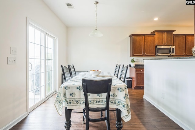 512 Eagles Rest Dr, Chapin, SC 29036 - dining space featuring dark wood-style flooring and recessed lighting