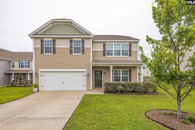 512 Eagles Rest Dr, Chapin, SC 29036 - view of front of property featuring concrete driveway, a garage, and a front yard
