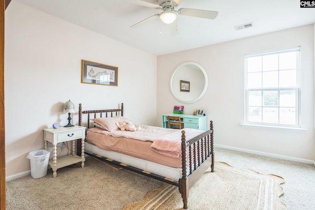 512 Eagles Rest Dr, Chapin, SC 29036 - carpeted bedroom featuring baseboards and ceiling fan