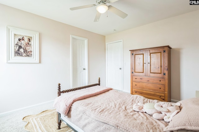 512 Eagles Rest Dr, Chapin, SC 29036 - bedroom featuring carpet and ceiling fan