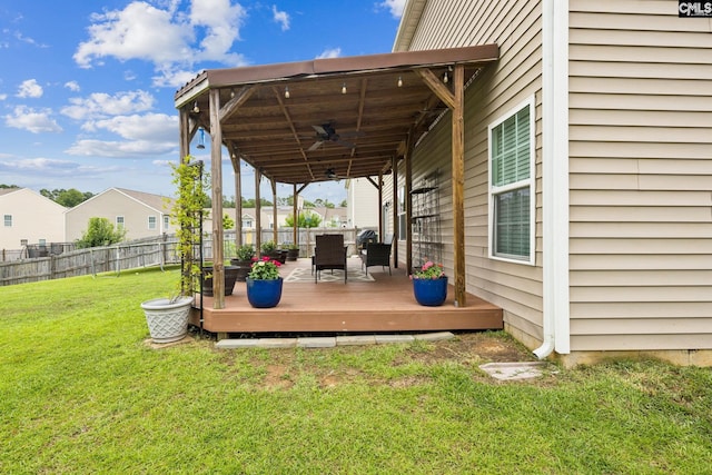 512 Eagles Rest Dr, Chapin, SC 29036 - deck with a ceiling fan