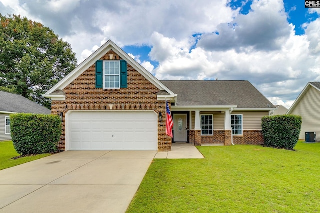 938 Farnsworth Dr, Hopkins, SC 29061 - traditional home featuring brick siding, concrete driveway, a front lawn, and roof with shingles