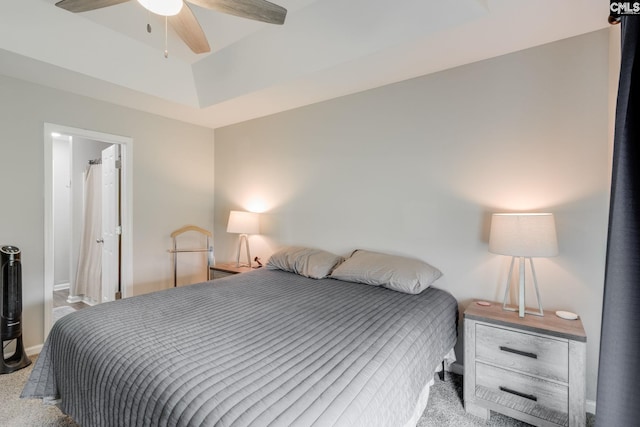 938 Farnsworth Dr, Hopkins, SC 29061 - carpeted bedroom featuring a raised ceiling and a ceiling fan