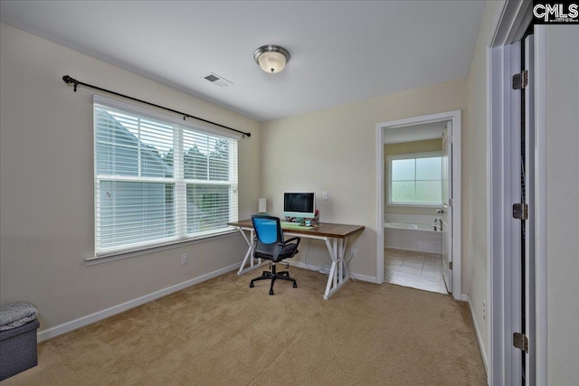 620 Blue Ledge Cir, Lexington, SC 29072 - home office with carpet floors and baseboards