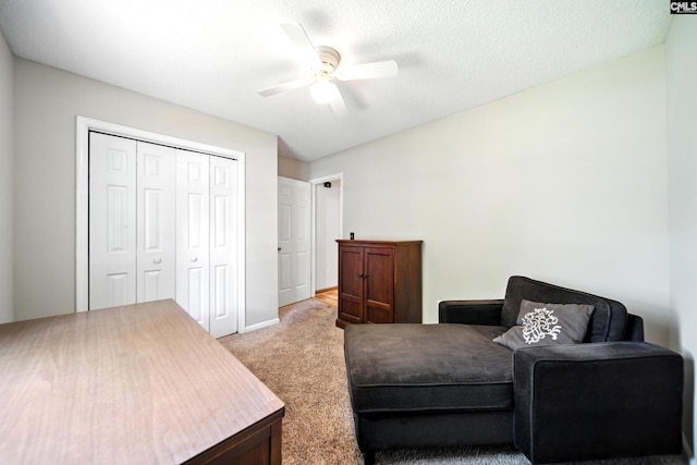 224 Ashton Cir, Lexington, SC 29073 - sitting room featuring light carpet and ceiling fan