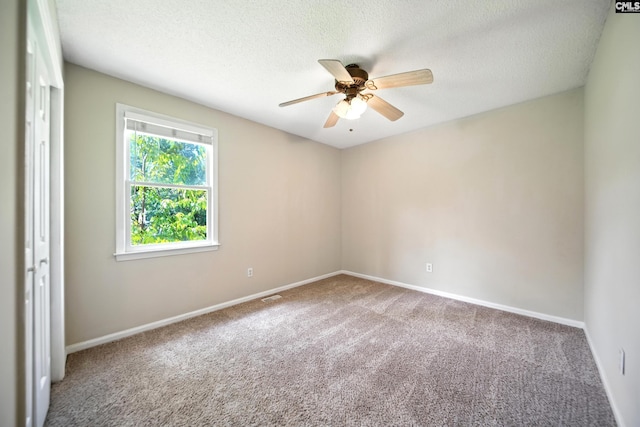 224 Ashton Cir, Lexington, SC 29073 - unfurnished room featuring carpet floors, ceiling fan, and a textured ceiling